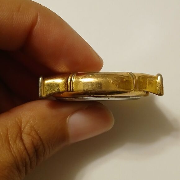 Vtg 1996 MLB Sun Time Men's Atlanta Braves Gold Tone Watch Case Japan Movt - Picture 13 of 14